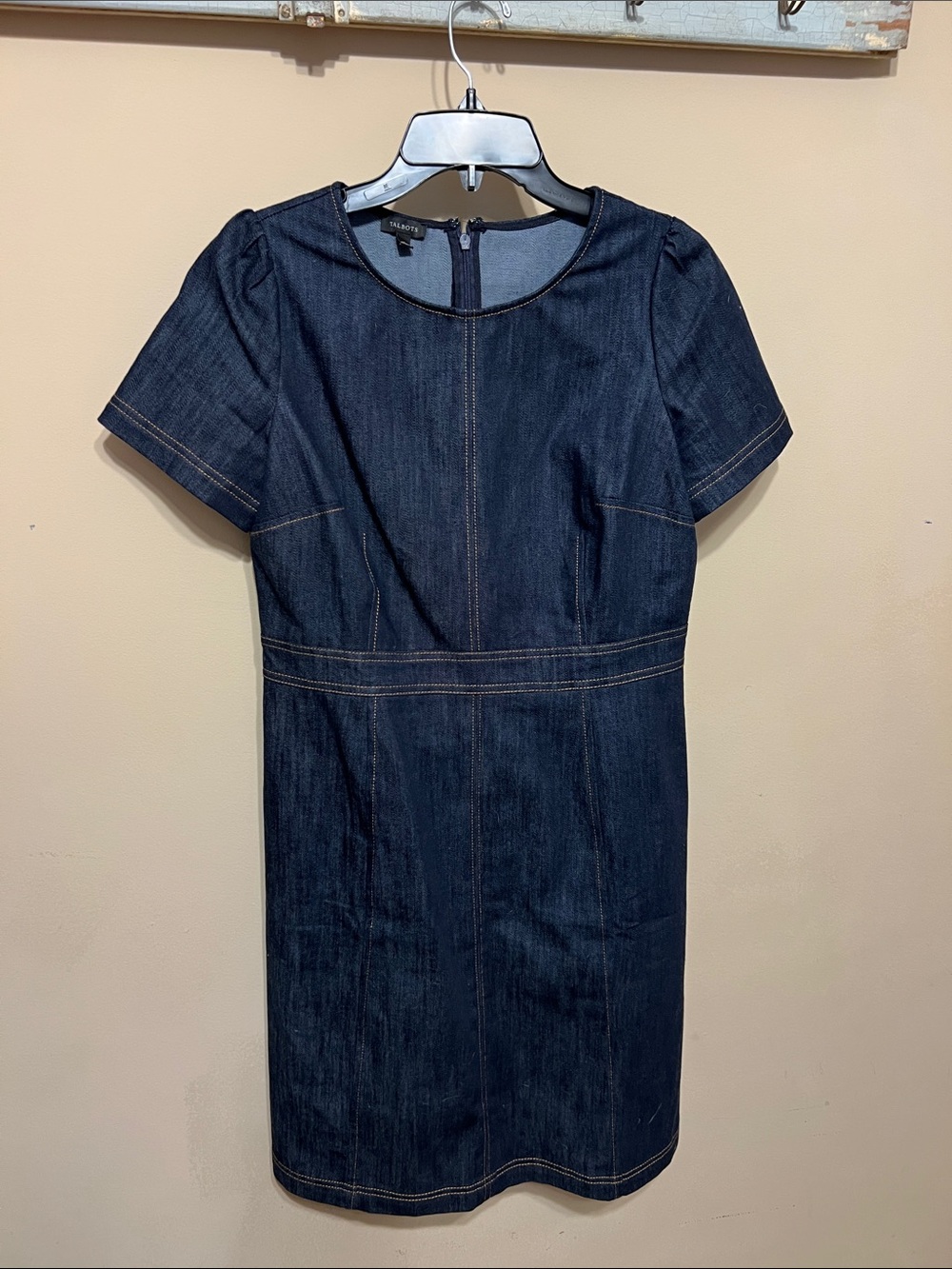 Talbots Dark Indigo Denim Midi Dress